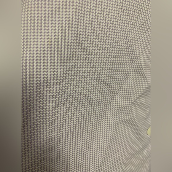 NEIMAN MARCUS Men’s Purple White Check Button Up Dress Shirt 15 34/35 - Picture 3 of 5